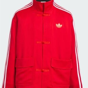 Adidas Chinese New Year Style Red Jacket with White Stripes